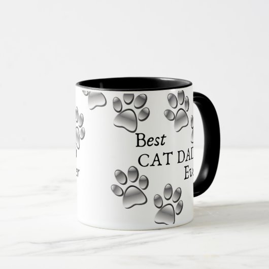 Beste kattevader ooit Moderne Aangepaste Foto en K Mok (Voorkant rechts)