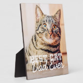 Beste kattevader ooit Moderne aangepaste foto Fotoplaat (Zijkant)