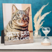 Beste kattevader ooit Moderne aangepaste foto Fotoplaat (Zijkant)