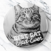 Beste kattevader ooit Moderne aangepaste foto Magneet