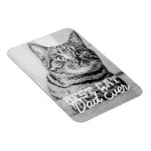 Beste kattevader ooit Moderne aangepaste foto Magneet (Rechterzijde)