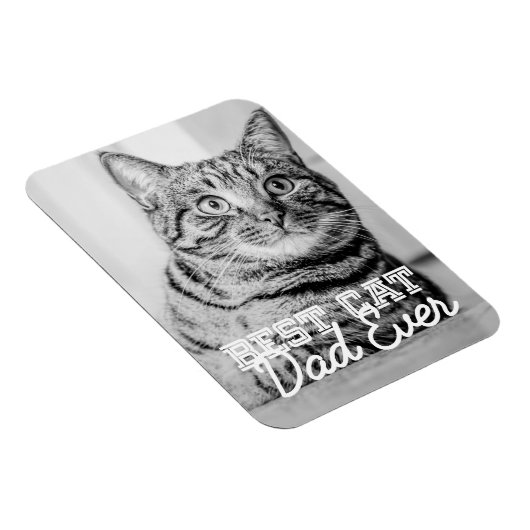 Beste kattevader ooit Moderne aangepaste foto Magneet (Rechterzijde)