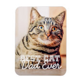 Beste kattevader ooit Moderne aangepaste foto Magneet (Verticaal)