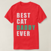 beste kattevader ooit t-shirt (Design voorkant)