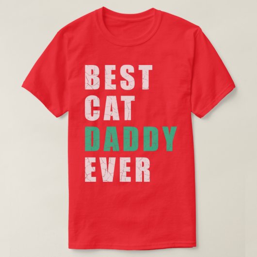 beste kattevader ooit t-shirt (Design voorkant)