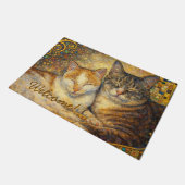 Beste katvrienden Klimt-geïnspireerde deurmat (Schuin)