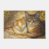 Beste katvrienden Klimt-geïnspireerde deurmat (Voorkant)