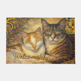 Beste katvrienden Klimt-geïnspireerde deurmat