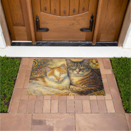 Beste katvrienden Klimt-geïnspireerde deurmat