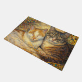 Beste katvrienden Klimt-geïnspireerde deurmat (Schuin)