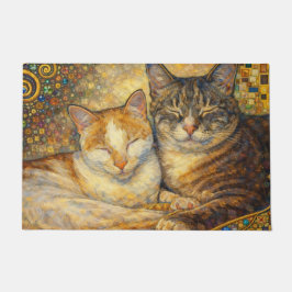 Beste katvrienden Klimt-geïnspireerde deurmat