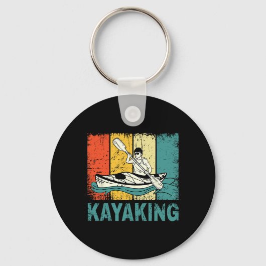 Beste Kayaking Kunst Voor Mannen Vrouwen Kayaking Sleutelhanger (Voorkant)