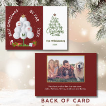 Beste kerst door Par Golf Ball Tree Initiaal Foto