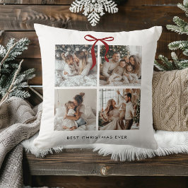 Beste kerst ooit fotocollage | Familiegeschenk Kussen