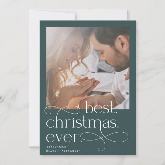 Beste kerst ooit Kerst engagement Aankondiging (Voorkant)