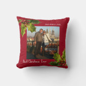 Beste kerst ooit paar foto kussen (Voorkant)