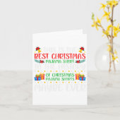 Beste Kerst Pajama Shirt Ooit Xmas Family Funny Kaart (Gele Bloem)