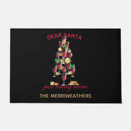 Beste kerstboomillustratie voor kerstmis in Santa  Deurmat