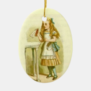 Beste kerstboomversieringen - Alice Wonderland Keramisch Ornament