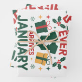 Beste kerstcadeau komt in januari 2026 inpakpapier vel (In situ)