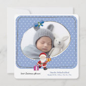 Beste kerstcadeau ooit Fotogeboorteaankondiging Aankondiging (Voorkant)