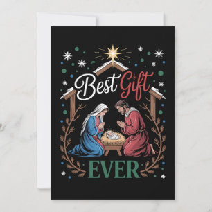 Beste Kerstcadeau ooit Kerststal scène Kaart