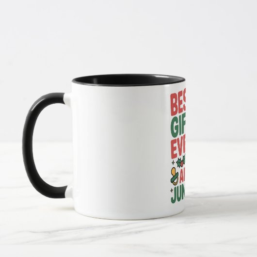 Beste Kerstcadeau Ooit Komt Juni 2026   Mok (Links)