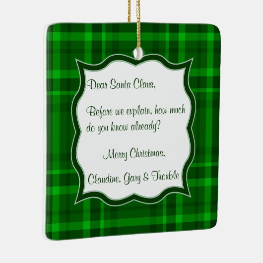 Beste kerstcadeaubrief, Ornament voor kerstviering (Rechts)