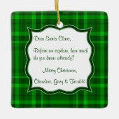 Beste kerstcadeaubrief, Ornament voor kerstviering (Voorkant)