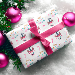 Beste kerstcadeautje, Eva! Funny & Bright Gnome Cadeaupapier