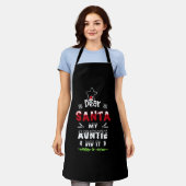 Beste kerstcadeautje, mijn tante... schort (Gedragen)