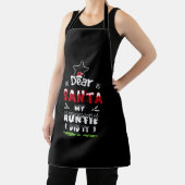 Beste kerstcadeautje, mijn tante... schort (Insitu)