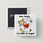 Beste kerstcadeautjes en kerstcadeautjes vierkante button 5,1 cm (Voorkant /achterkant)