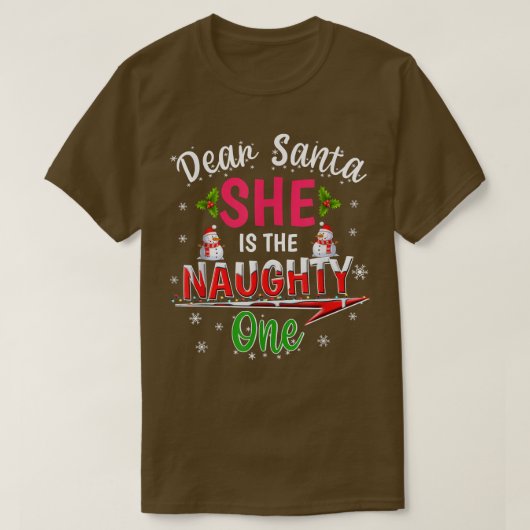 Beste kerstcadeautjes voor de Naughty Ees T-shirt (Design voorkant)