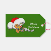 Beste kerstcadeautjes voor kerstmis in Santa Mouse Cadeaulabel (Voorkant (Horizontaal))