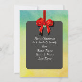 Beste kerstcitaat/2-vormige Kaart/Waterverf Feestdagenkaart (Achterkant)