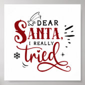 Beste kerstcitaat, ik heb echt geproefd poster (Voorkant)