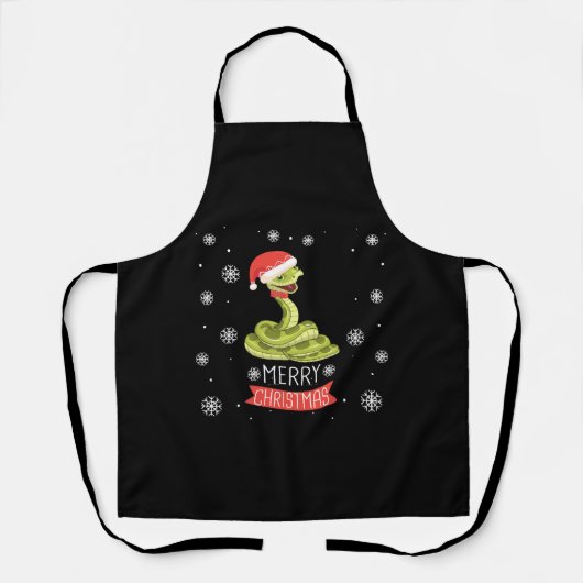 Beste kerstdag ooit met mijn slang, beste Shirten Schort (Voorkant)