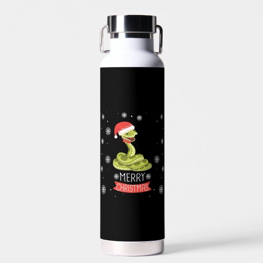 Beste kerstdag ooit met mijn slang, beste Shirten Waterfles (Voorkant)