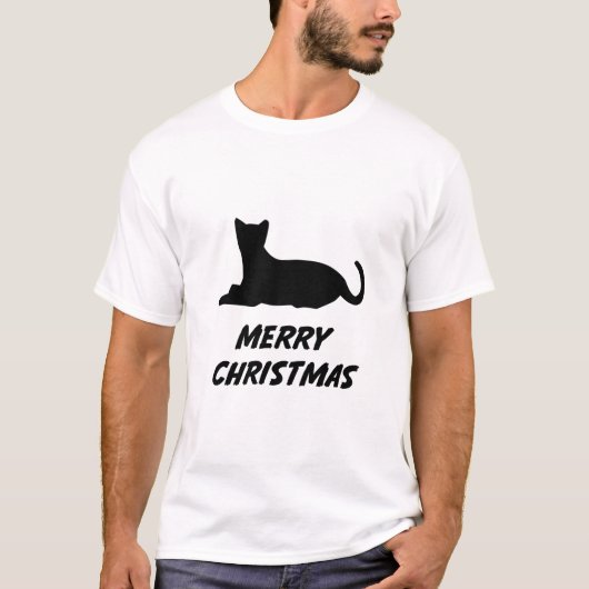 Beste Kerstfeest - Katten Kerstmis T-shirt (Voorkant)