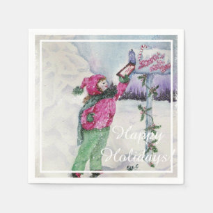 Beste kerstfeest servet