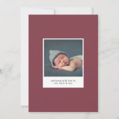 Beste kerstfeestdag bekendmaking aankondiging (Achterkant)