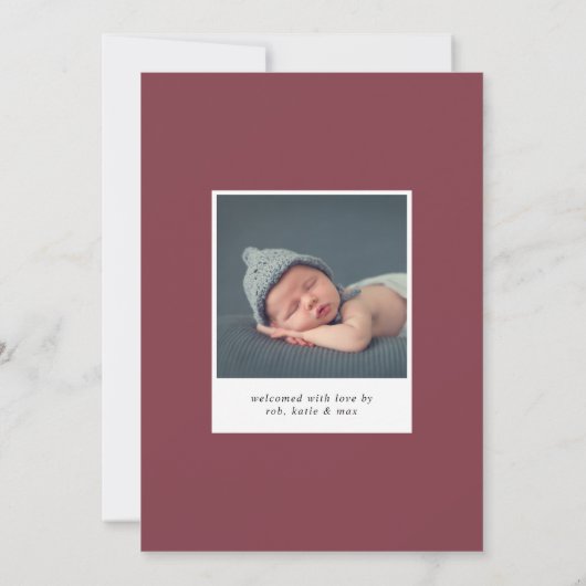 Beste kerstfeestdag bekendmaking aankondiging (Achterkant)