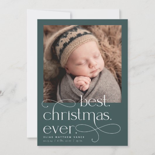 Beste kerstfeestdag bekendmaking aankondiging (Voorkant)