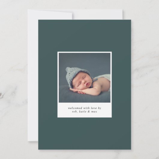 Beste kerstfeestdag bekendmaking aankondiging (Achterkant)