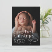 Beste kerstfeestdag bekendmaking aankondiging (Staand voorkant)