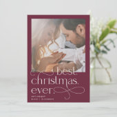 Beste kerstfeestdag Verloving Aankondiging (Staand voorkant)