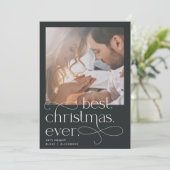 Beste kerstfeestdag Verloving Aankondiging (Staand voorkant)