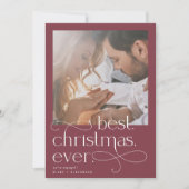 Beste kerstfeestdag Verloving Aankondiging (Voorkant)