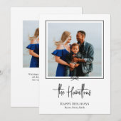 Beste kerstkaart voor cadeaufotofeestdag (Voorkant / Achterkant)